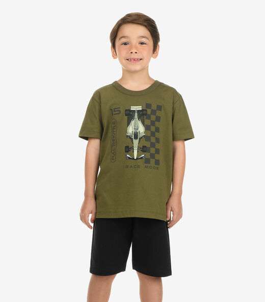 Image_Conjunto Camiseta com Bermuda Masculino Rovi Kids Verde