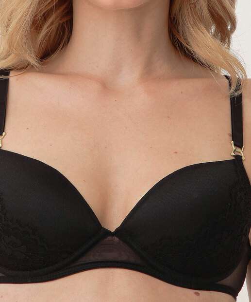 Sutiã Push Up Renda Com Bojo Marisa