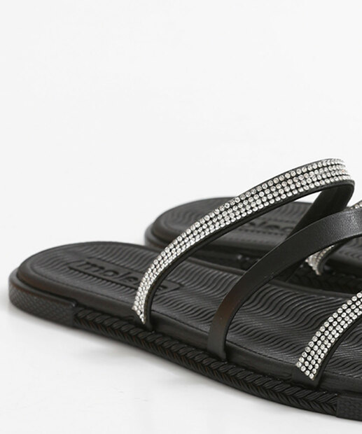Rasteirinha Feminina Strass Moleca 