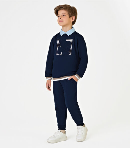 Conjunto Blusão com Calça Masculino Trick Nick Azul