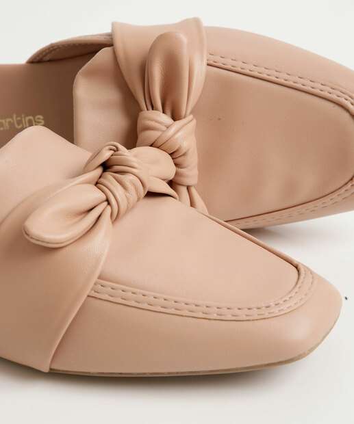 Mule Feminino Bico Quadrado Laço