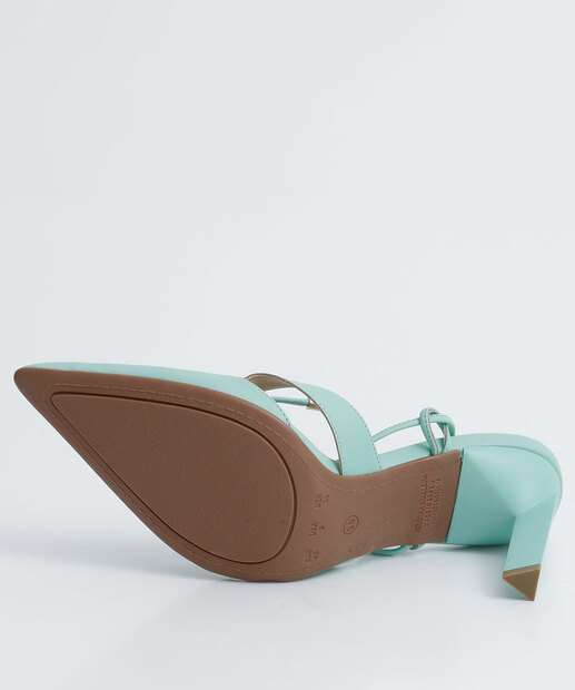 Scarpin Feminino Slingback Salto Fino Amarração Bebecê