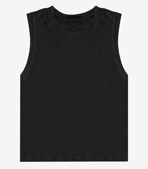 Regata Básica Infantil Lisa Soletex Preto