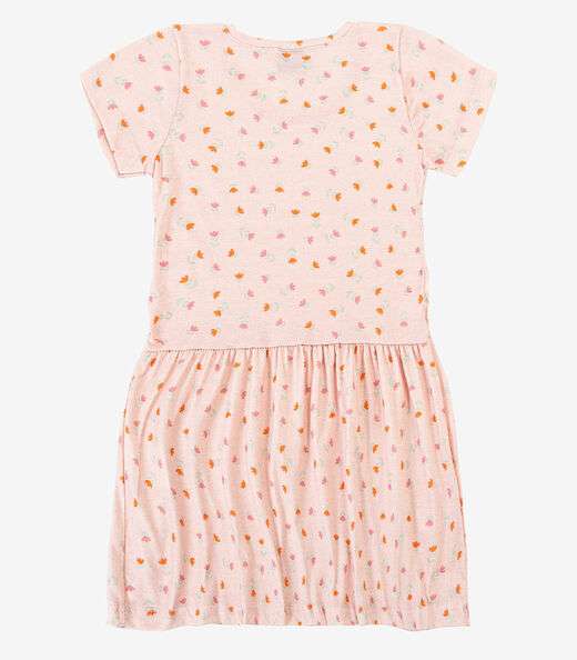 Vestido Infantil Meia Malha Select Rosa