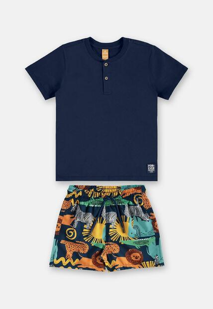 Conjunto Camiseta Short Safári Up Baby