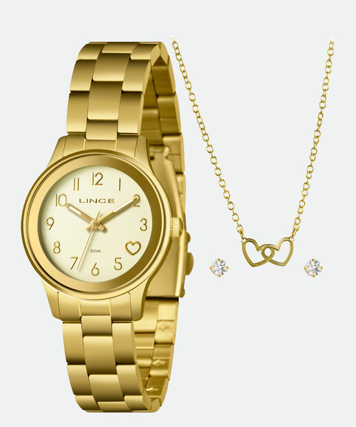Image_Kit Relógio Feminino Lince LRGH001L34 KAFRC2KX Dourado