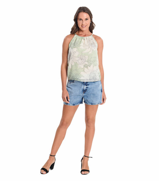 Blusa Feminina Alça Infinita Cor Verde
