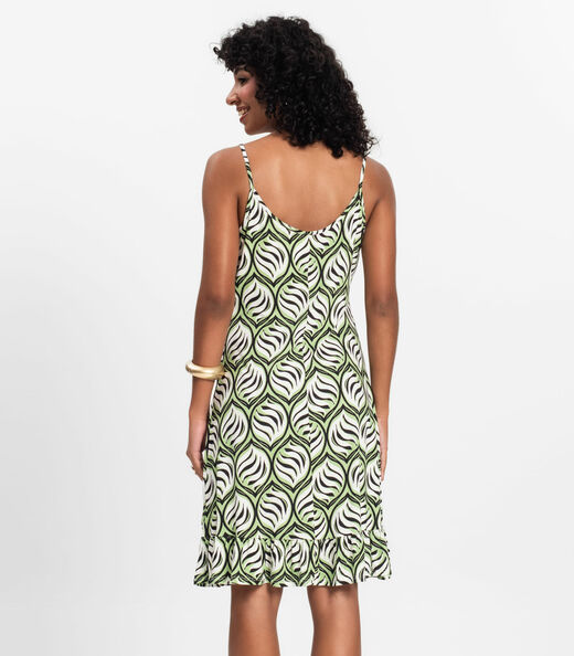 Vestido Feminino Estampado Select Verde
