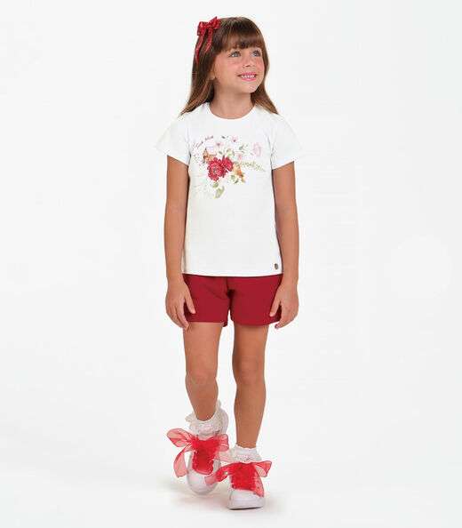 Blusa Cotton Leve Feminia Trick Nick Branco