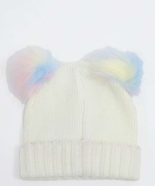 Kit Touca e Luva Infantil Tricô Unicórnio  Tam 04 A 08 Marisa 