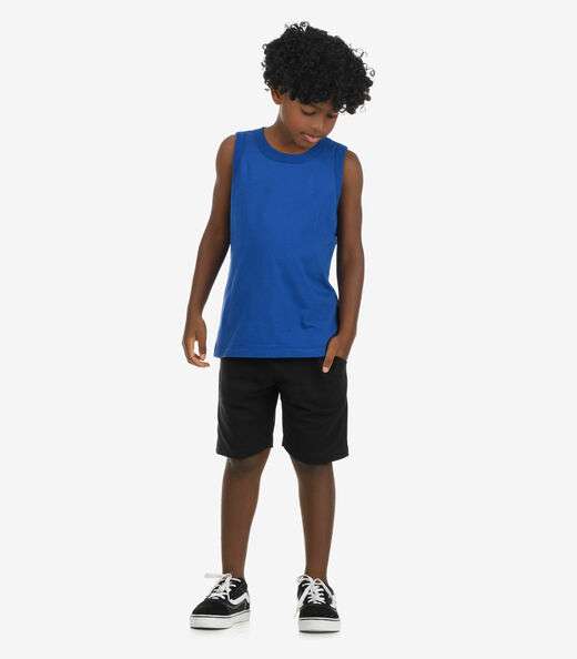 Regata Básica Infantil Masculina Rovi Kids Azul