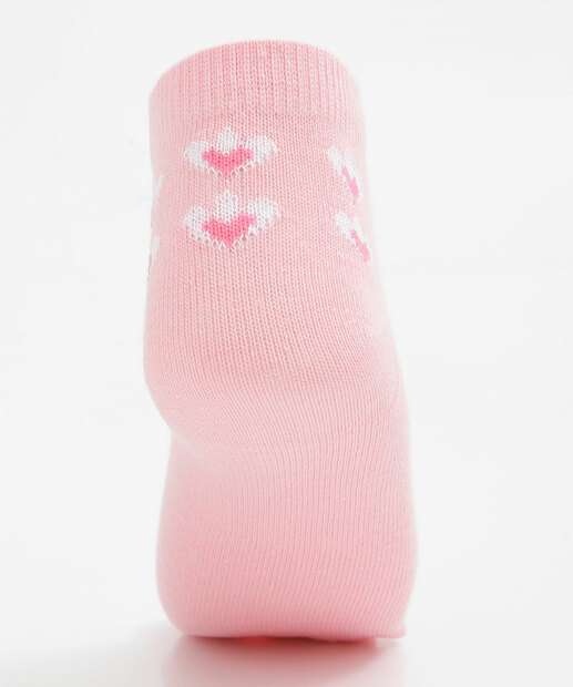 Kit 3 Pares Meias Cano Curto Feminina Estampadas