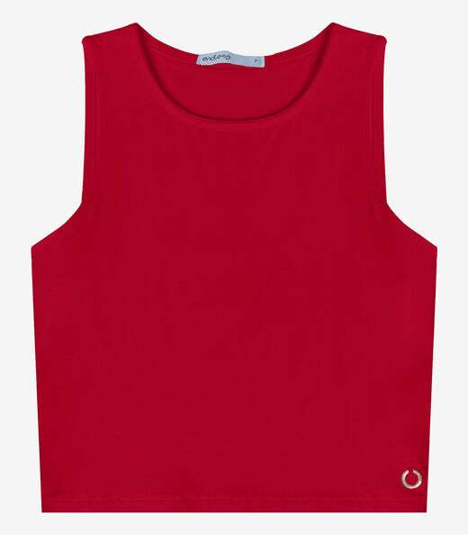 Regata De Viscotorcion Básica Feminina Endless Vermelho