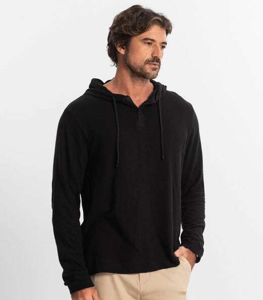 Blusão Masculino Com Capuz Diametro Preto