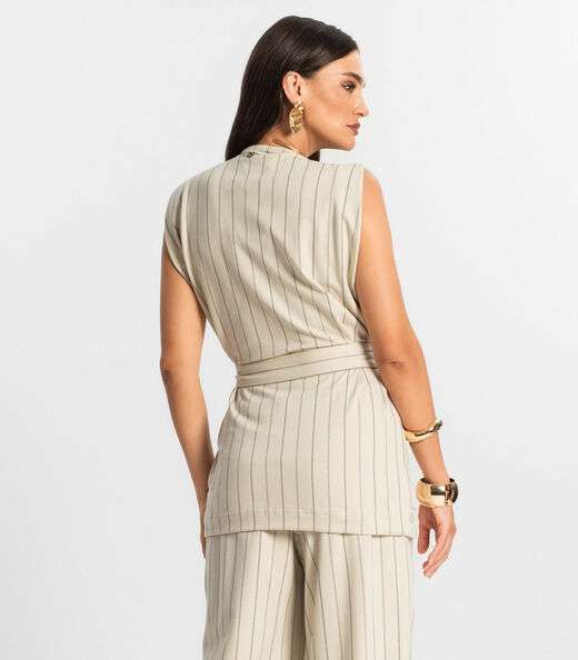 Colete Feminino de Molecotton Endless Bege