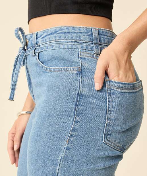 Calça Mom Jeans Feminina Clochard Marisa