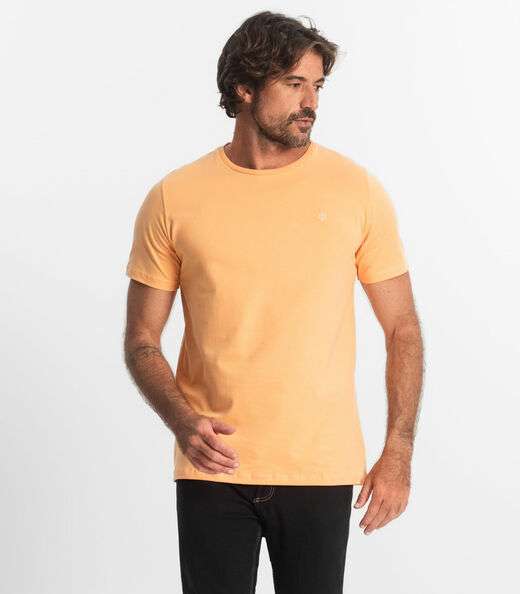Image_Camiseta Masculina Plus Size Meia Malha Diametro Laranja