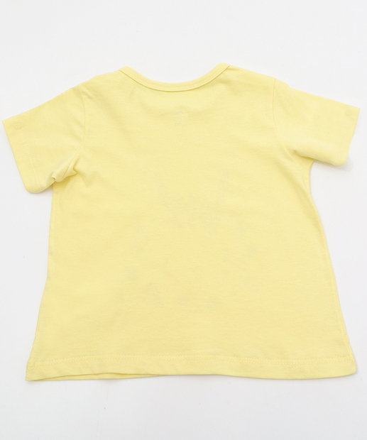 Camiseta Infantil Estampa Coelho Marisa Tam 1 a 3 Amarelo