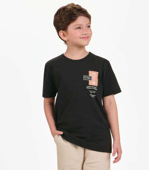 Image_Camiseta Menino em Meia Malha Trick Nick Preto