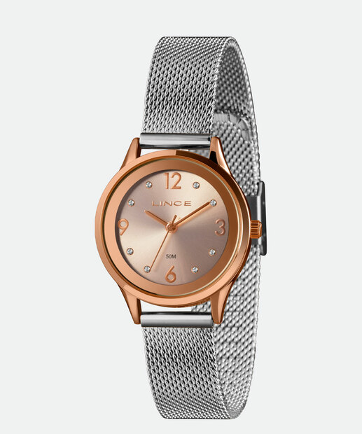 Kit Relógio Feminino Lince LRTH184L30 K04IS2SX Prateado