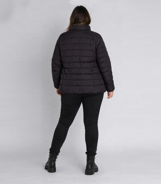 Jaqueta Feminina Plus Size Peluciada Sea Surf Preto