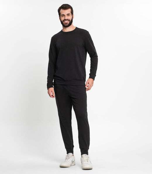 Calça De Molecotton Masculina Kohmar Preto