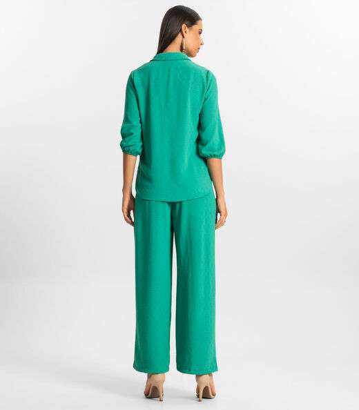 Calça Reta Feminina Rovitex Verde