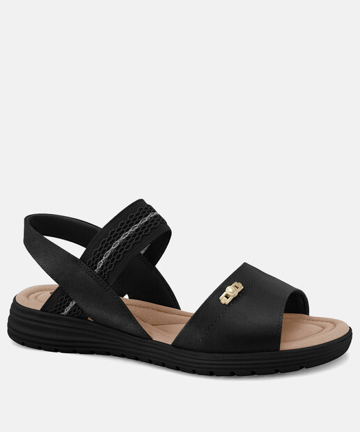 Sandália Feminina Rasteira Elástico Comfortflex 