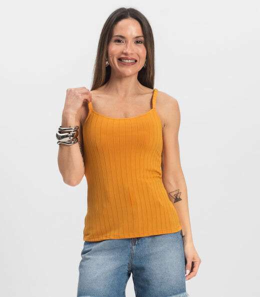 Image_Blusa Feminina De Alça Select Amarelo
