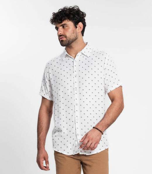 Image_Camisa Masculina Em Viscose Diametro Branco
