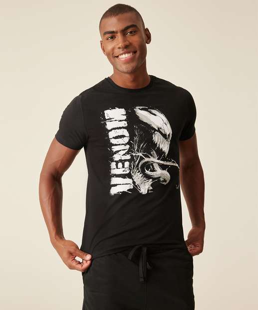 Image_Camiseta Masculina Estampa Venon Manga Curta Marvel