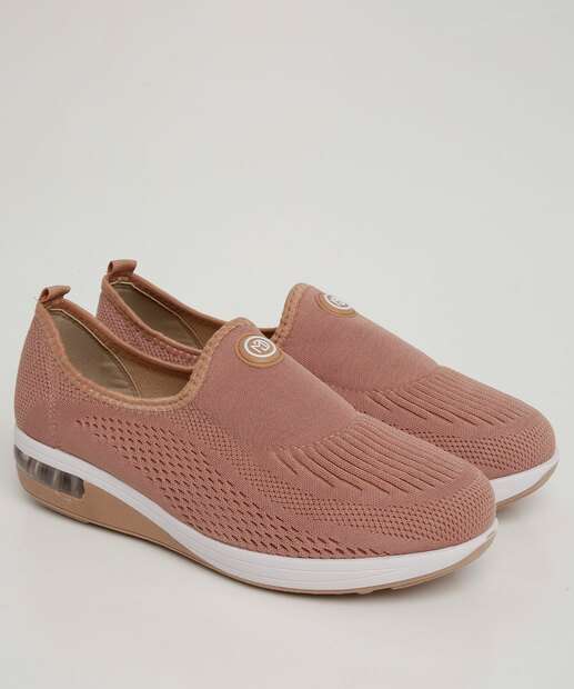 Tênis Casual Feminino Knit Textura Modare