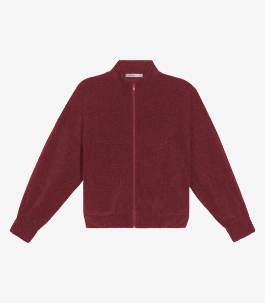 Image_Jaqueta Feminina Tricot Gola Alta Endless Vermelho