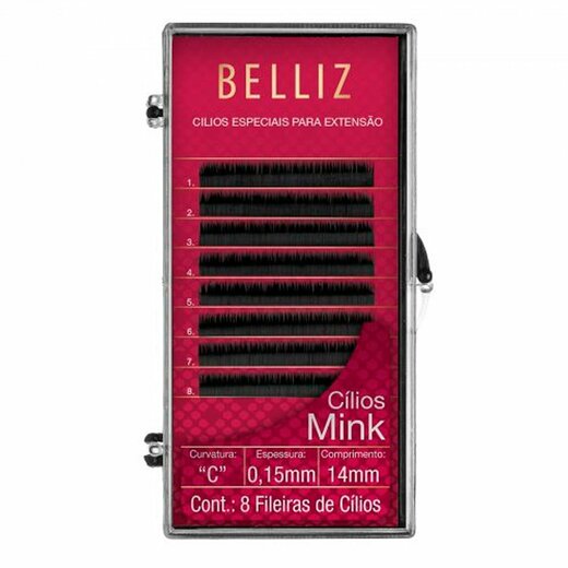 Image_Cilios Belliz Para Alongamento Mink C 015 14Mm