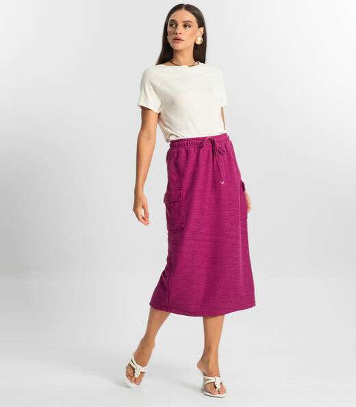 Saia Feminina Midi Endless Roxo