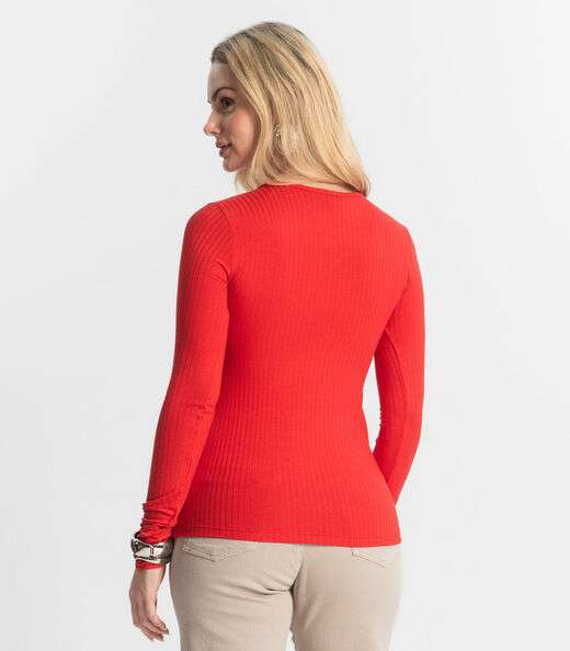 Blusa Feminina Canelada Select Vermelho