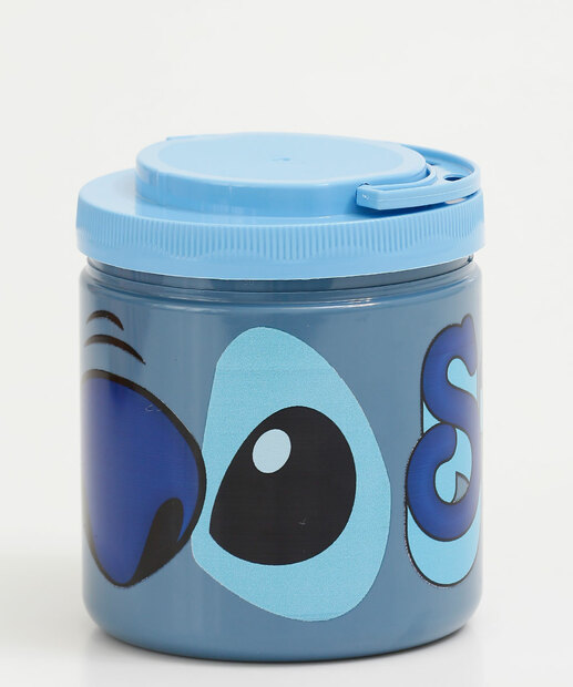 Pote Com Tampa Organizador Stitch Disney 1000ML