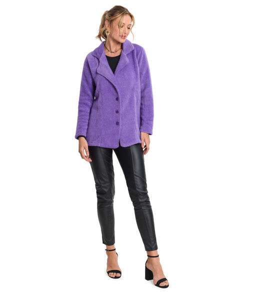 Casaco Tweed Favo Feminino Endless Roxo