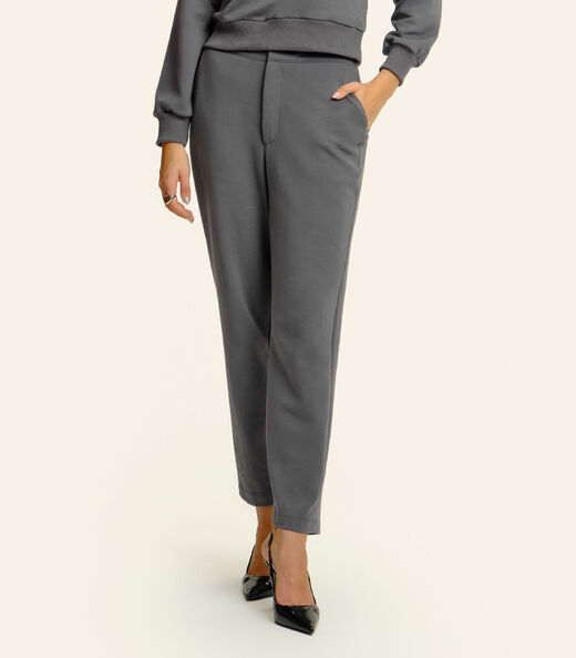 Calça Cenoura Piquet Verona Endless Cinza