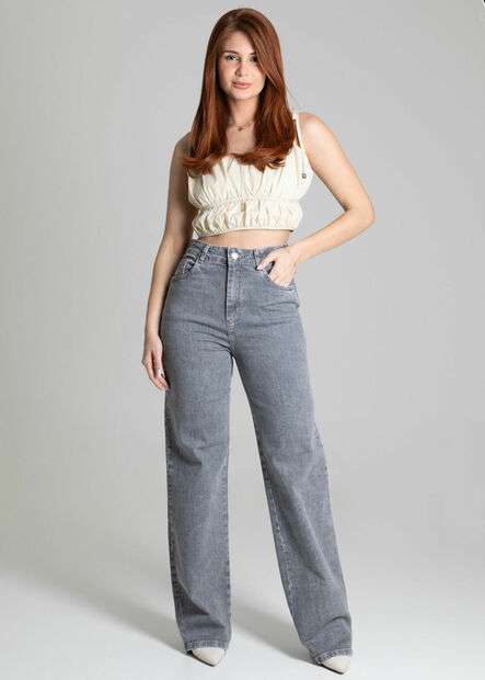 Calça Sawary Jeans Wide Leg - 278093