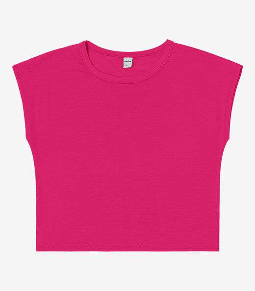 Blusa Básica Feminina Viscotorcion Rovitex Rosa