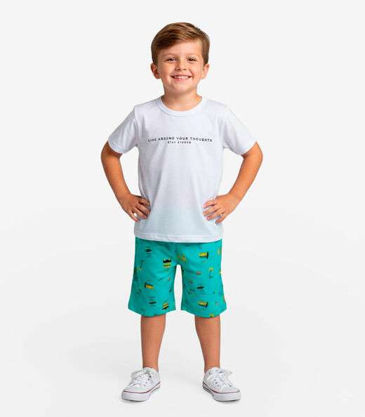 Image_Conjunto Infantil Camiseta e Bermuda Select Verde