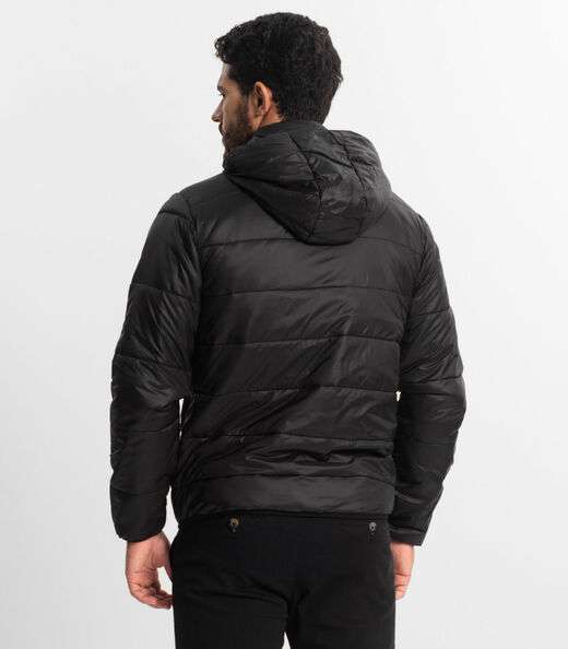 Jaqueta Com Capuz Masculina Diametro Preto