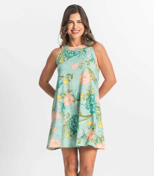 Image_Vestido Curto Feminino Em Liganete Select Verde