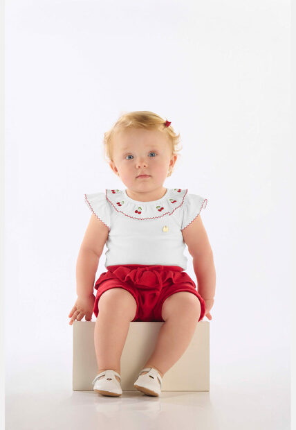 Conjunto Body Short Suedine Up Baby
