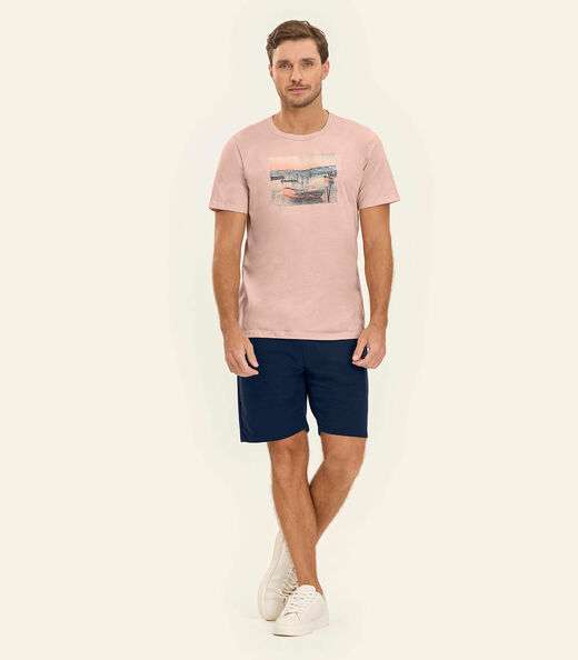 Bermuda Moletom Masculina Diametro Azul