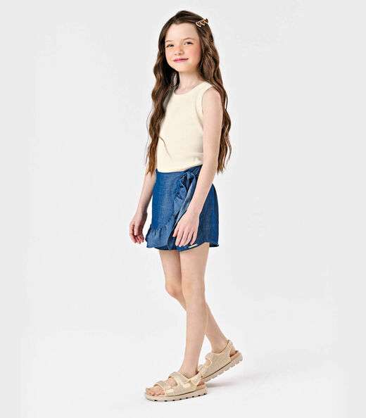 Conjunto Regata Com Shorts Saia Trick Nick Azul