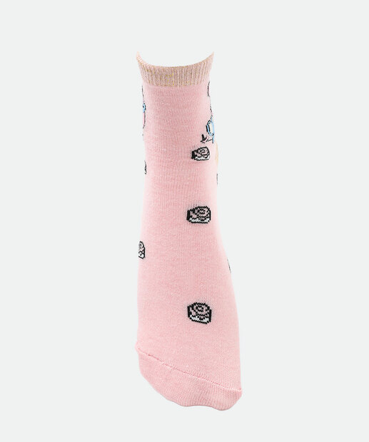 Kit 2 Meias Soquete Feminina My Melody Rosa