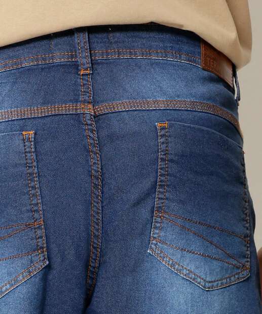 Bermuda Masculina Jeans Destroyed Bolsos  