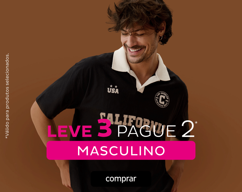 Leve 3 Pague 2 Masculino
